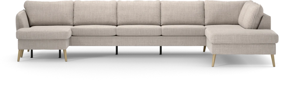 County - 4-sits soffa med schäslong vänster och divan höger - Beige