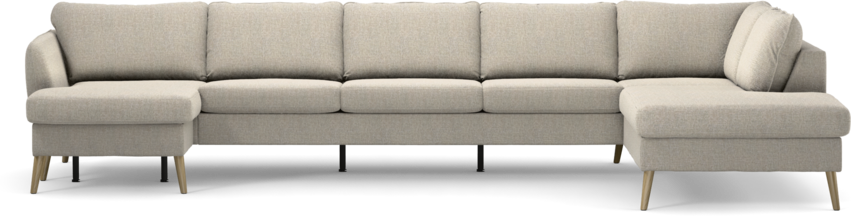 County - 4-sits soffa med schäslong vänster och divan höger - Beige