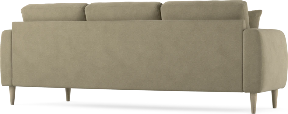 Eden - 3-sits soffa svängd - Beige