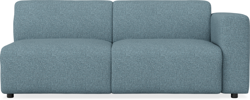 Ruby - 2-sits soffa med armstöd höger - Blå