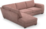 Friday - 2,5-sits soffa med divan vänster - Rosa