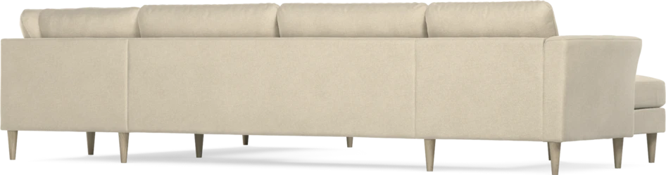 Bridge - Hörnsoffa, 3+2-sits med schäslong vänster - Beige