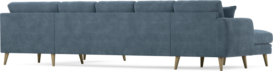 Eden - 3-sits soffa med schäslong vänster och divan höger - Blå