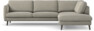 Madison Lux - 3-sits soffa med divan höger - Grå
