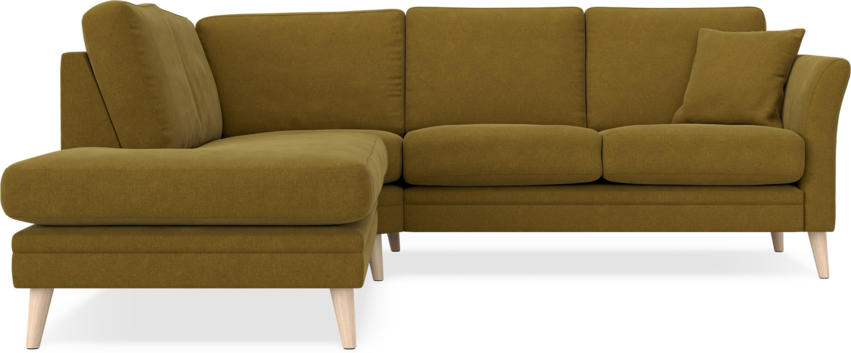 Eden - 2-sits soffa med divan - Gul