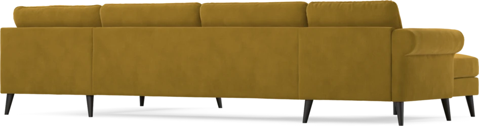 Bridge - 3-sits soffa med schäslong vänster och divan höger - Gul