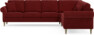 Eden - Hörnsoffa, 3+3-sits - Röd