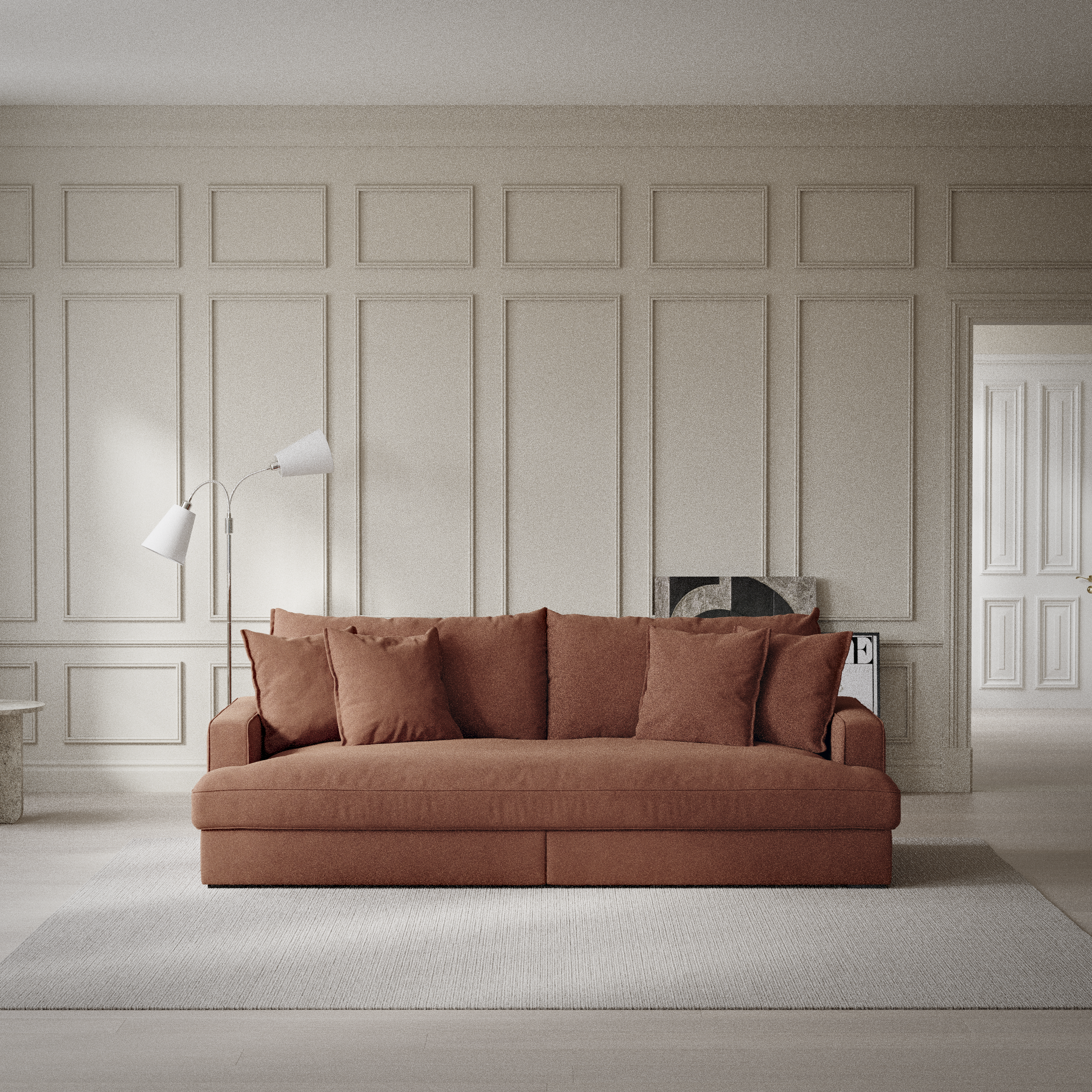 Rossi, 3-sits soffa, hel dyna