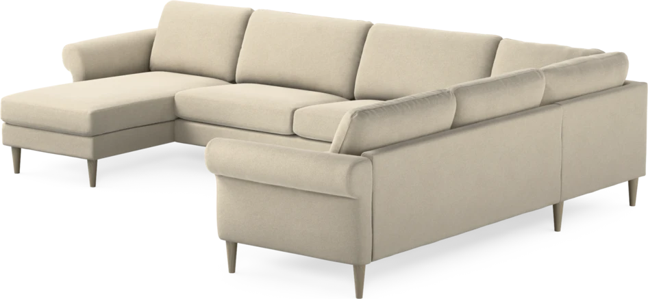 Bridge - Hörnsoffa, 3+2-sits med schäslong vänster - Beige