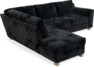 Friday - 2,5-sits soffa med divan vänster - Blå