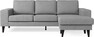 Sierra - 3-sits soffa med flyttbar schäslong - Grå