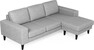 Sierra - 3-sits soffa med flyttbar schäslong - Grå