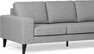 Sierra - 3-sits soffa med flyttbar schäslong - Grå