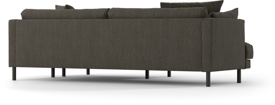 Harper - 4-sits med schäslong XL höger - Brun