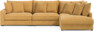 Rossi - 3-sits soffa med divan höger - Gul