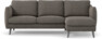 Madison Lux - 2-sits soffa med schäslong höger - Brun