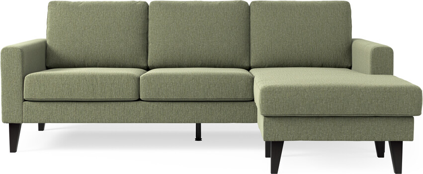 Sierra - 3-sits soffa med flyttbar schäslong - Grön
