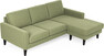 Sierra - 3-sits soffa med flyttbar schäslong - Grön