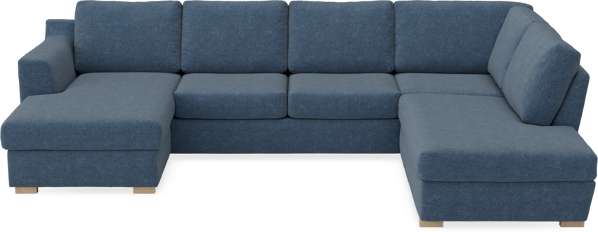 Friday - 3-sits soffa med schäslong vänster och divan höger - Blå
