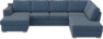 Friday - 3-sits soffa med schäslong vänster och divan höger - Blå