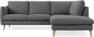 Madison Lux - 2-sits soffa med divan höger - Grå