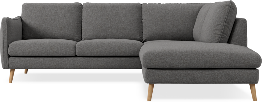 Madison Lux - 2-sits soffa med divan höger - Grå