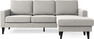 Sierra - 3-sits soffa med flyttbar schäslong - Beige