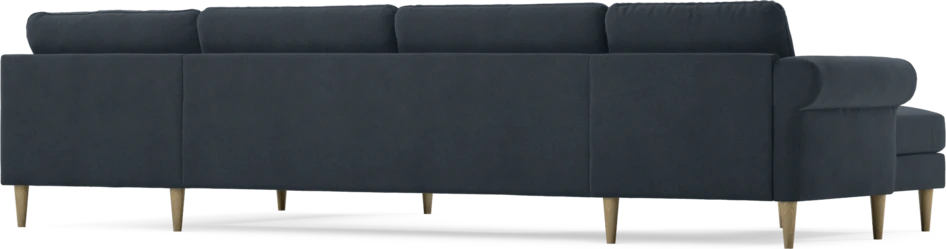 Bridge - 3-sits soffa med schäslong vänster och divan höger - Blå