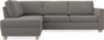 Friday - 2,5-sits soffa med divan vänster - Grå