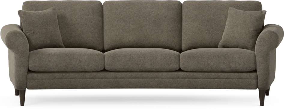 Eden - 3-sits soffa svängd - Brun