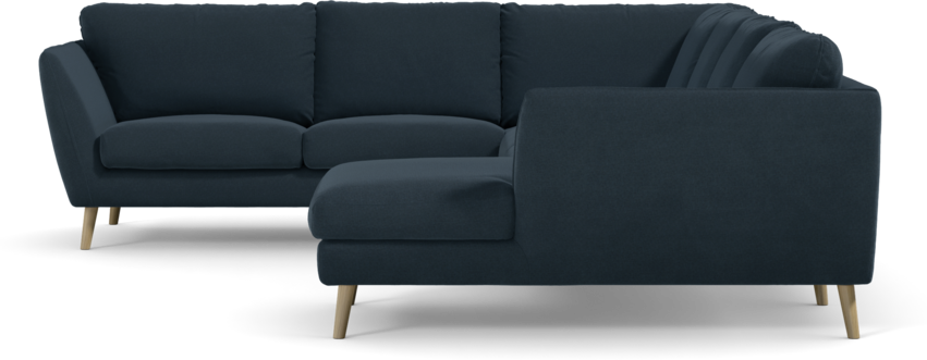 Madison Lux - Hörnsoffa med schäslong höger - Blå