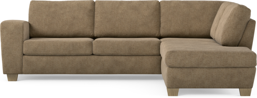 Friday - 2,5-sits soffa med divan höger - Brun