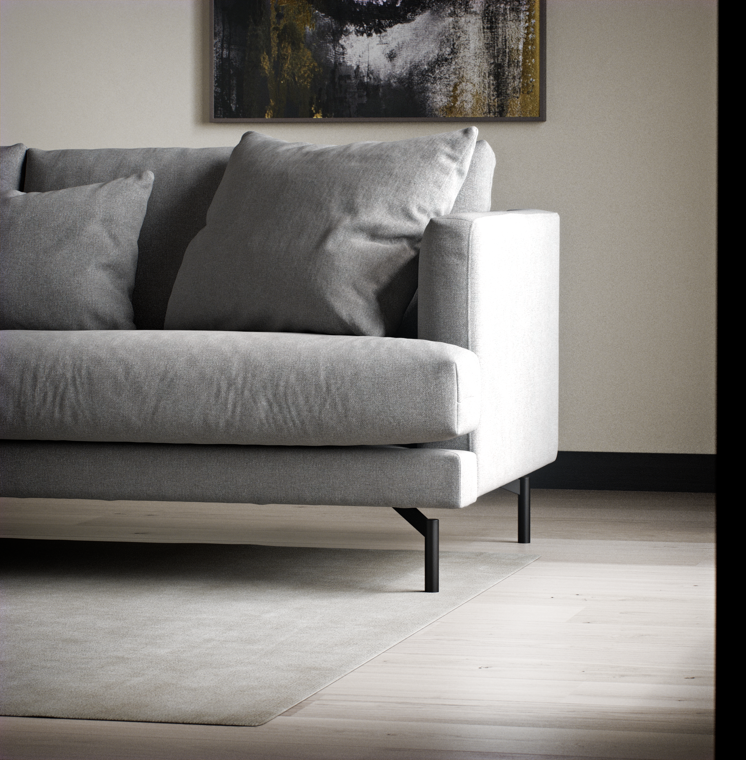 Harper - 3-sits soffa med divan vänster - inspiration