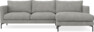 Impression Delux - 3-sits soffa med schäslong höger - Grå