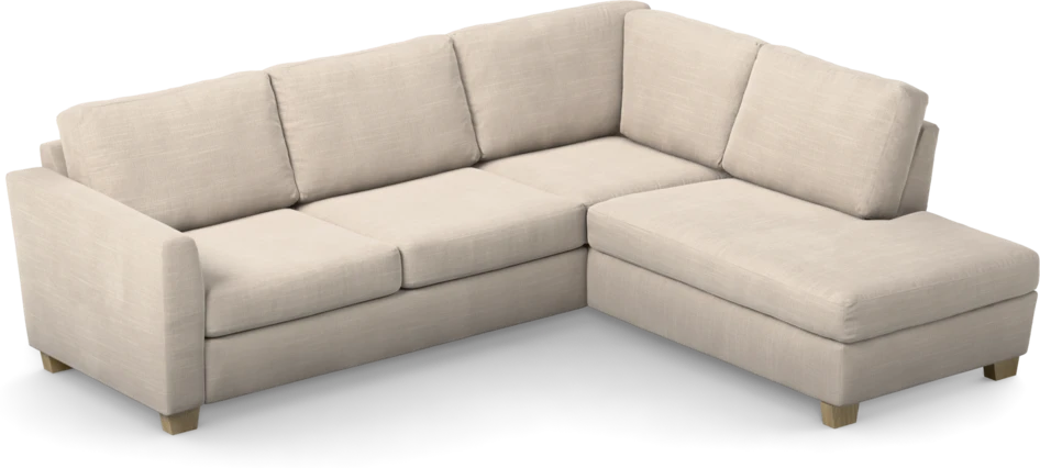Friday - 2,5-sits soffa med divan höger - Beige