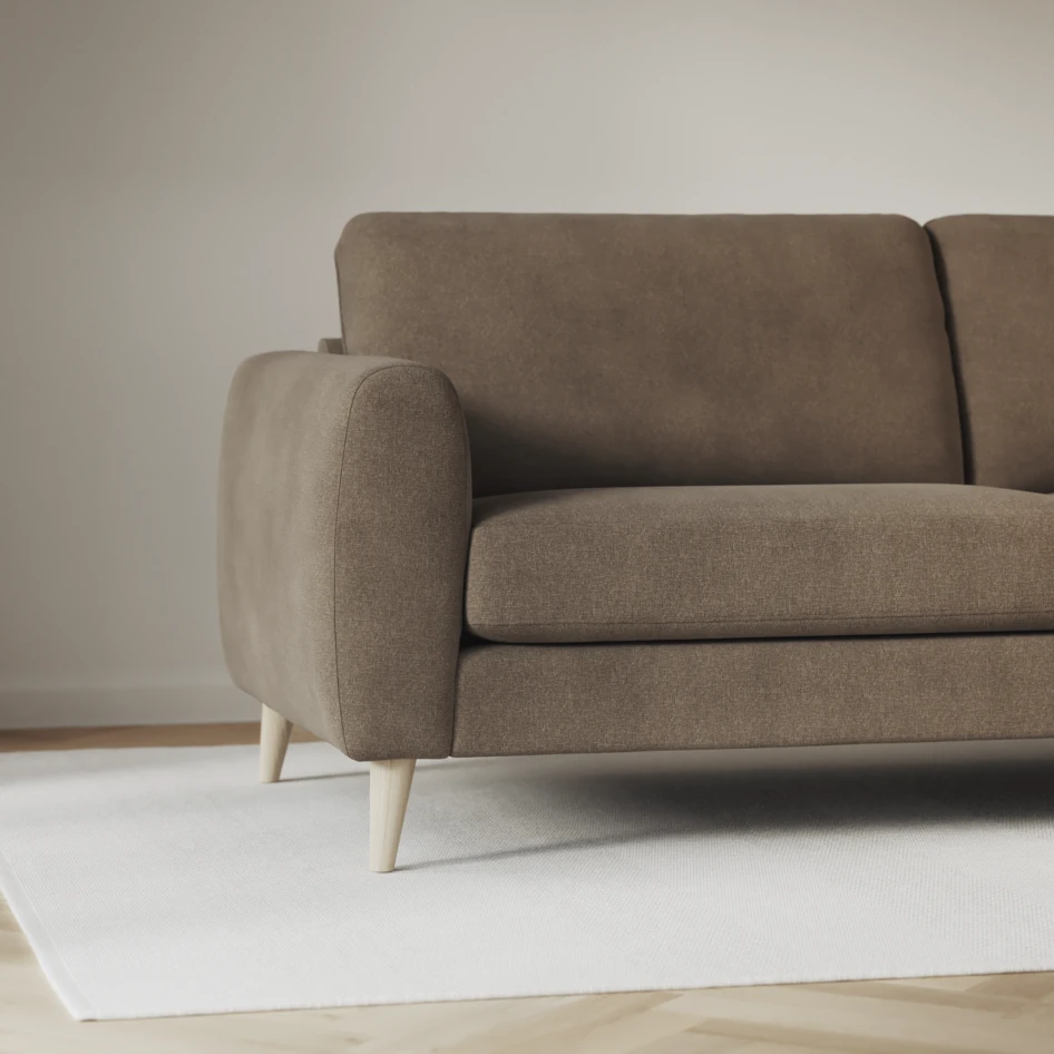 Bridge - 3-sits soffa med schäslong vänster och divan höger - Beige