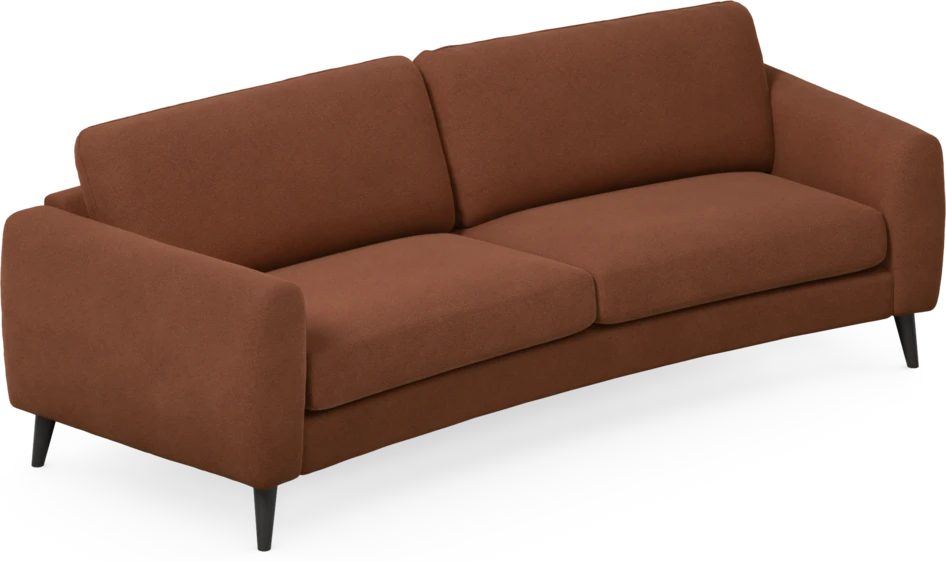 Bridge - 3-sits soffa svängd - Orange