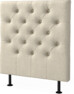 Cape pikerad - Sänggavel, 90-210 cm - Beige