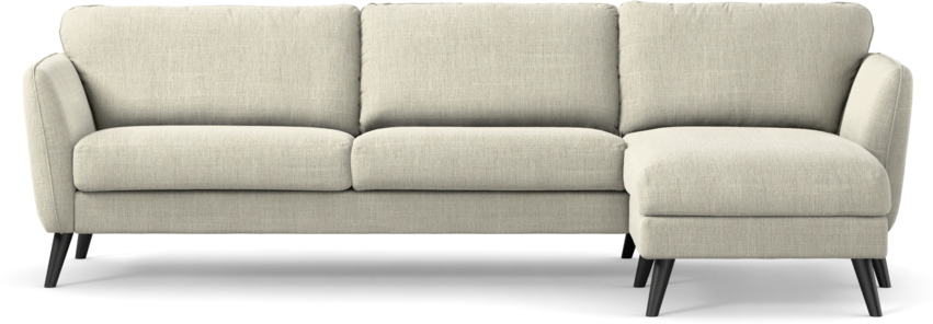 Bridge - 3-sits soffa med schäslong höger - Beige