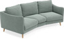 Madison - 3-sits soffa svängd, 70 cm - Turkos