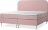 New York - Kontinentalsäng, dubbelsäng med bäddmadrass, sängben och sänggavel slät - Rosa