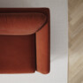 Madison Lux - 2-sits soffa med divan vänster och schäslong höger - Röd