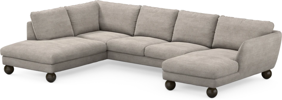 Madison Lux - 2-sits soffa med divan vänster och schäslong höger - Beige
