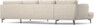 Madison Lux - 2-sits soffa med schäslong vänster och divan höger - Beige