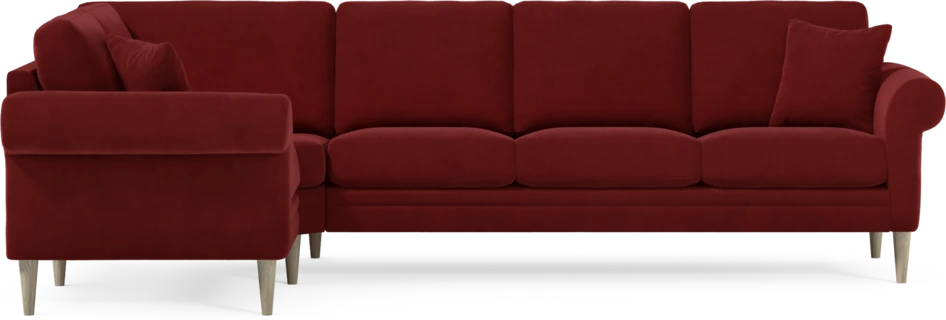 Eden - Hörnsoffa, 1+3-sits - Röd