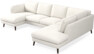 Madison Lux - 2-sits soffa med schäslong vänster och divan höger - Vit