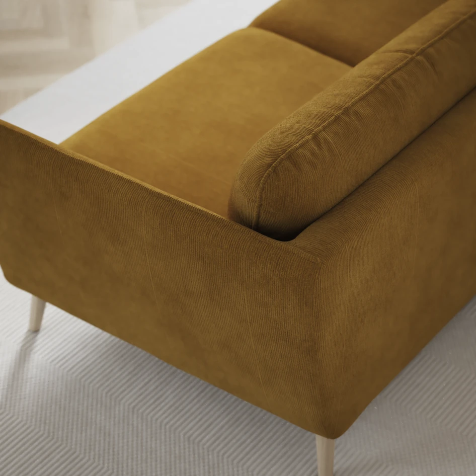 Madison Lux - Hörnsoffa 3+2-sits, hörn 1 - Gul