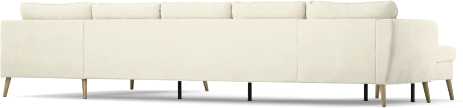 County - 4-sits soffa med schäslong vänster och divan höger - Vit