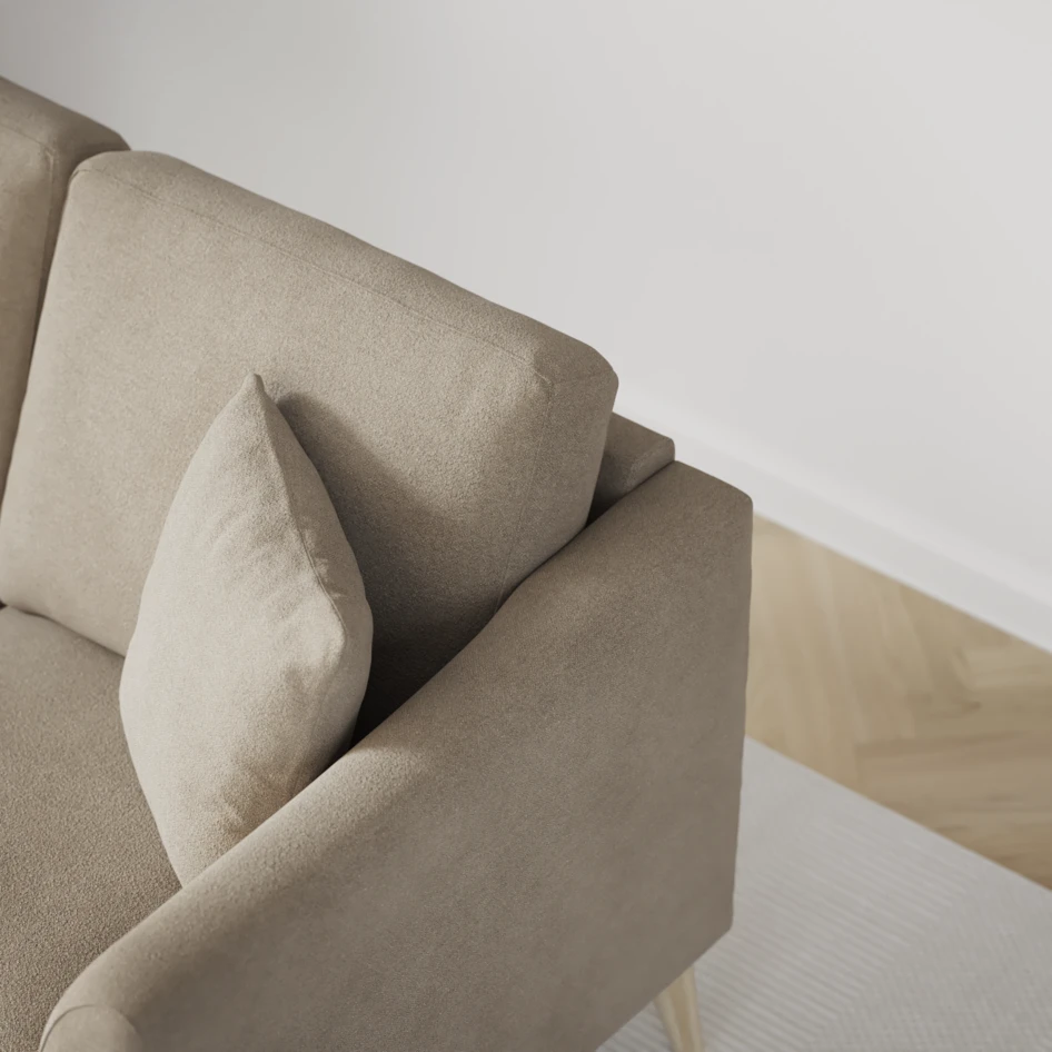 Eden - 2,5-sits soffa svängd - Beige