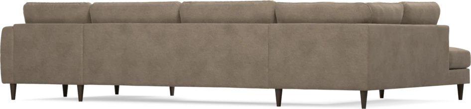 Bridge - 3-sits soffa med divan vänster och schäslong höger - Brun